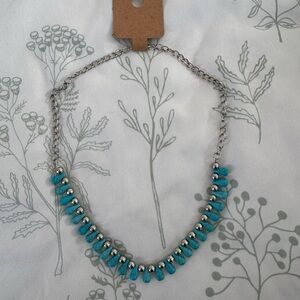 Silver and Turquoise Necklace